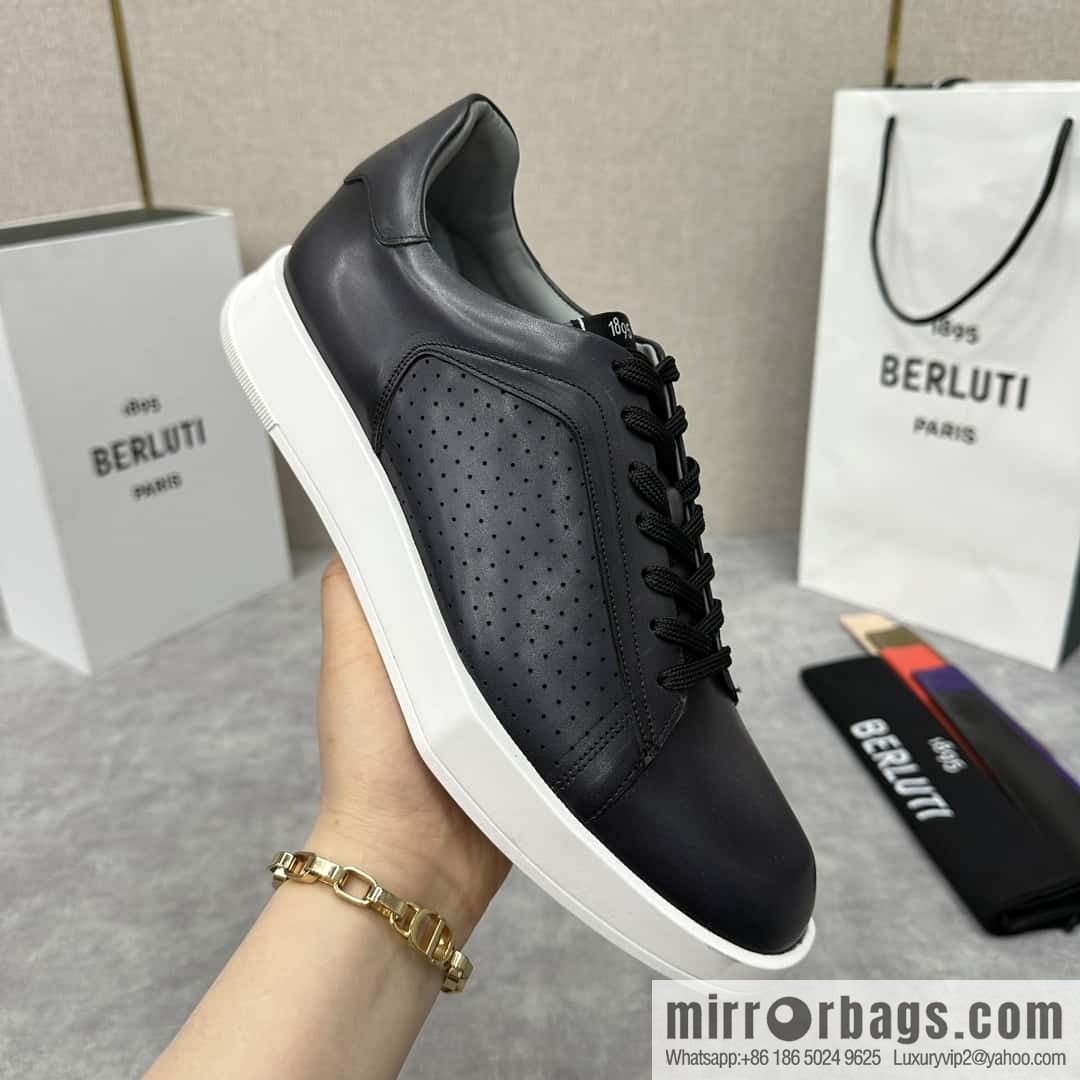 💋💍Berlut Bruti, Geometric Styling Board Shoes Strike Stellar Casual Shoes Sneakers