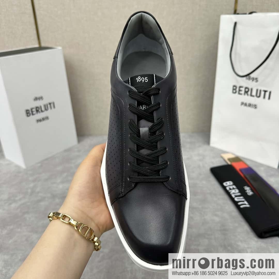 💋💍Berlut Bruti, Geometric Styling Board Shoes Strike Stellar Casual Shoes Sneakers