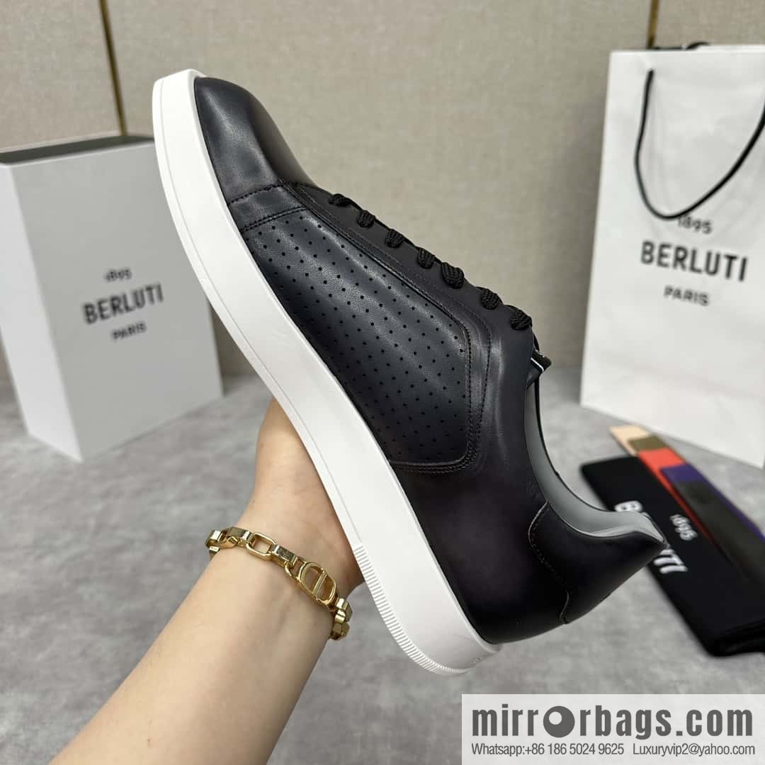 💋💍Berlut Bruti, Geometric Styling Board Shoes Strike Stellar Casual Shoes Sneakers