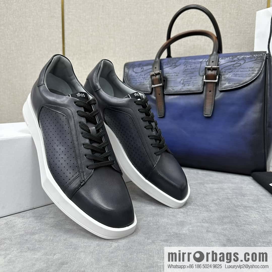 💋💍Berlut Bruti, Geometric Styling Board Shoes Strike Stellar Casual Shoes Sneakers