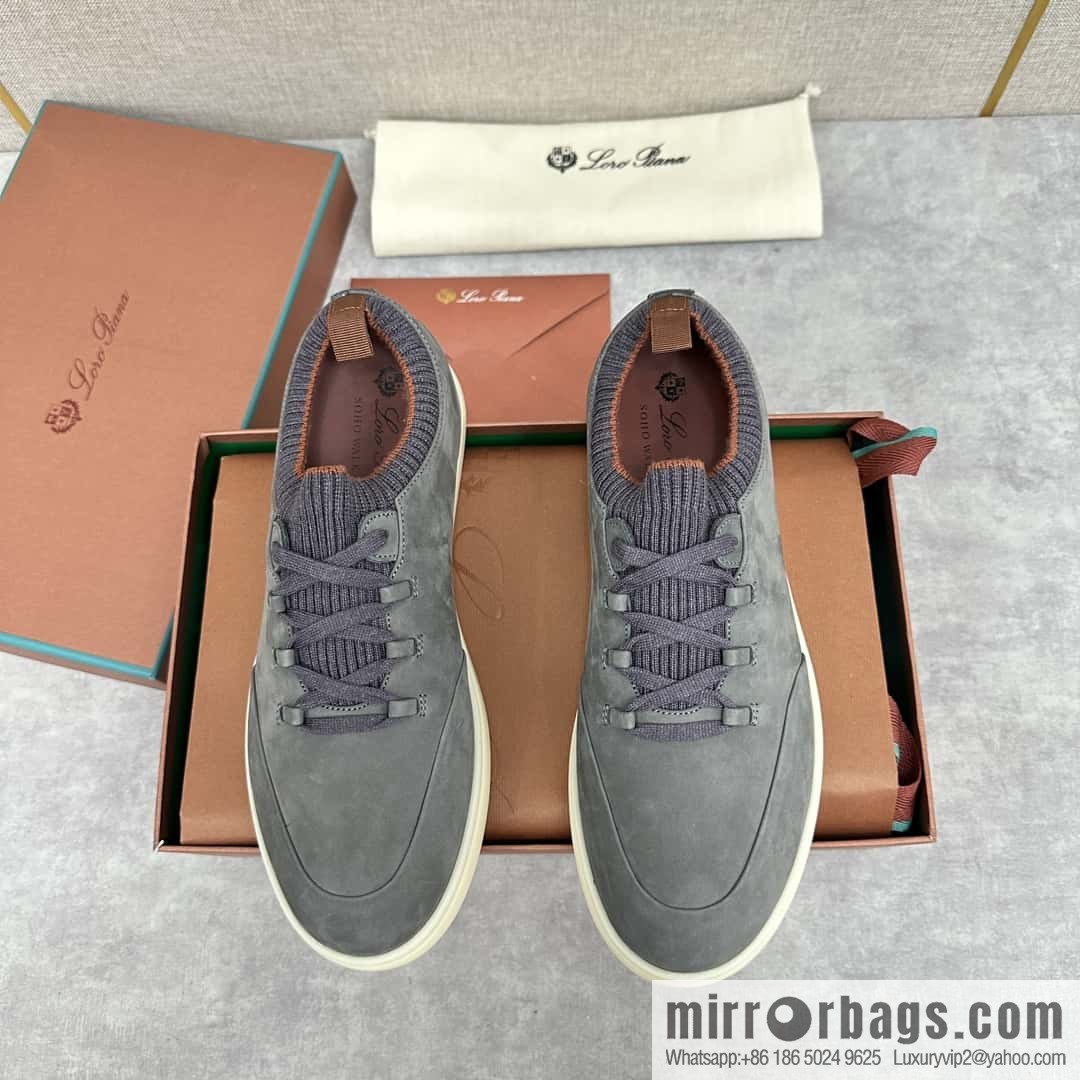💋💍LP Home New Loro Pian Soho Walk Men's Sneakers