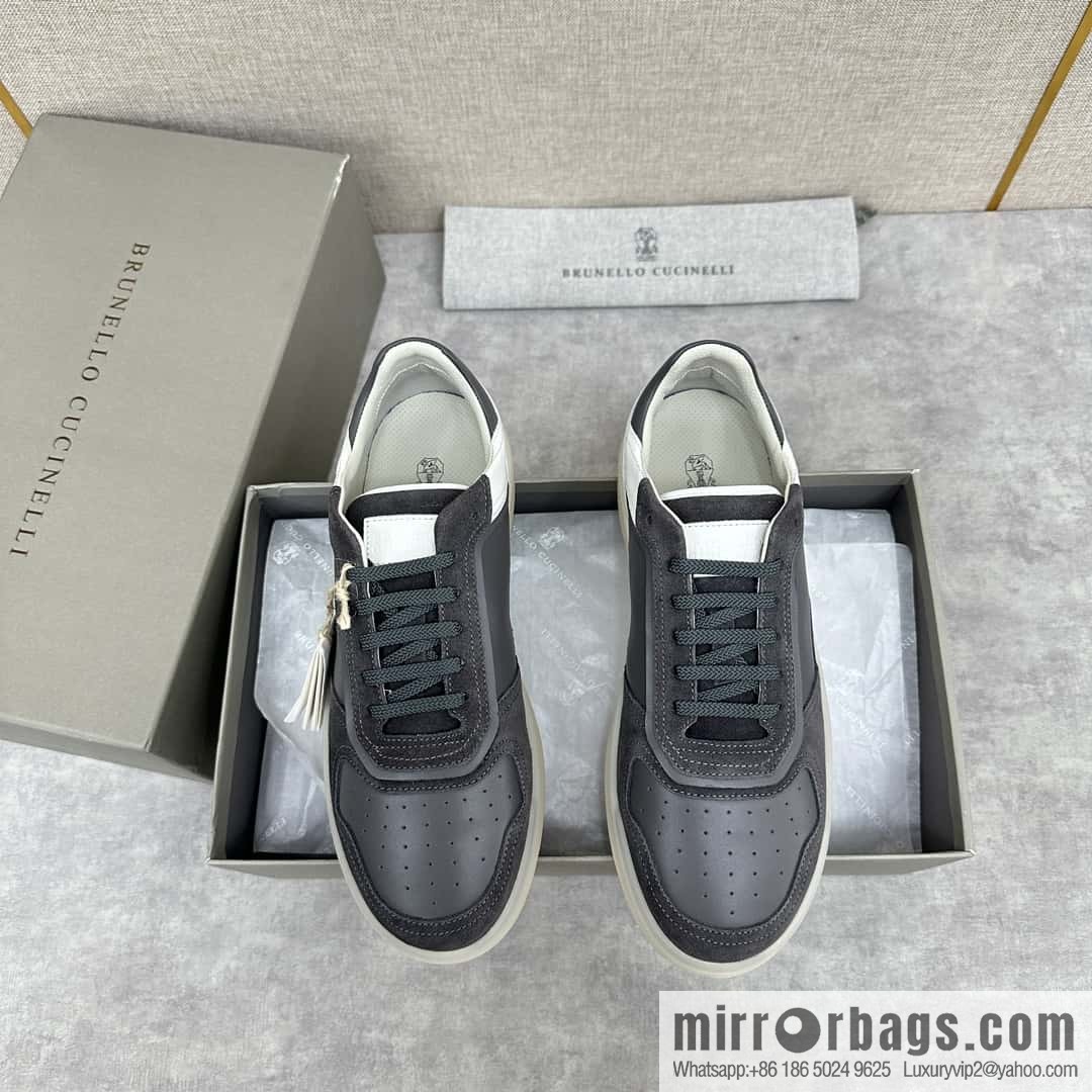 💋💍BC new products, casual board shoes, the first 🆕 Brunel * o Cucinell * splicing contrasting low-top sneakers