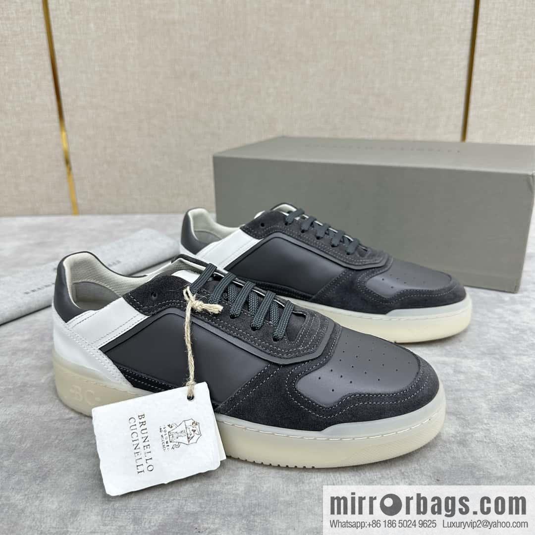 💋💍BC new products, casual board shoes, the first 🆕 Brunel * o Cucinell * splicing contrasting low-top sneakers