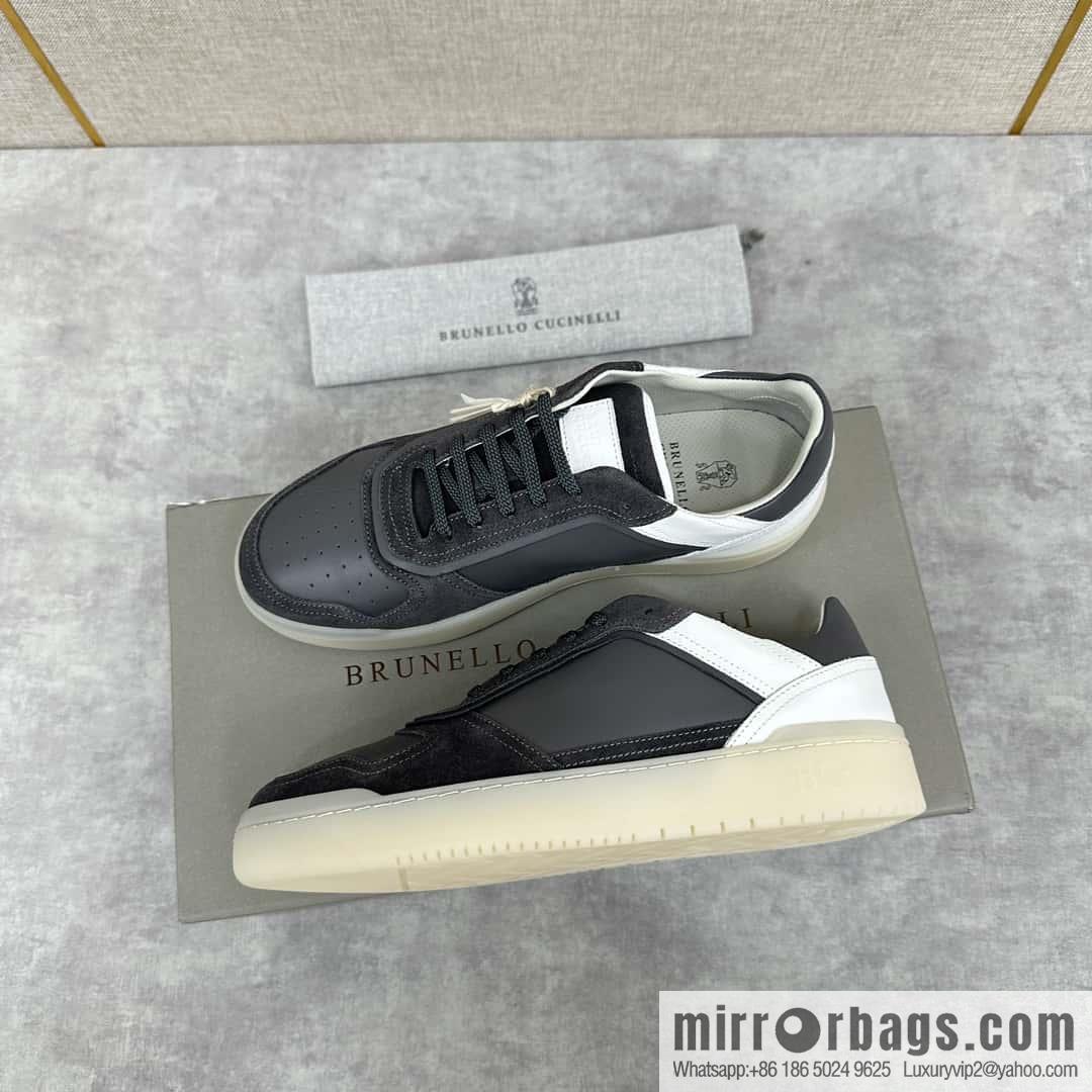 💋💍BC new products, casual board shoes, the first 🆕 Brunel * o Cucinell * splicing contrasting low-top sneakers