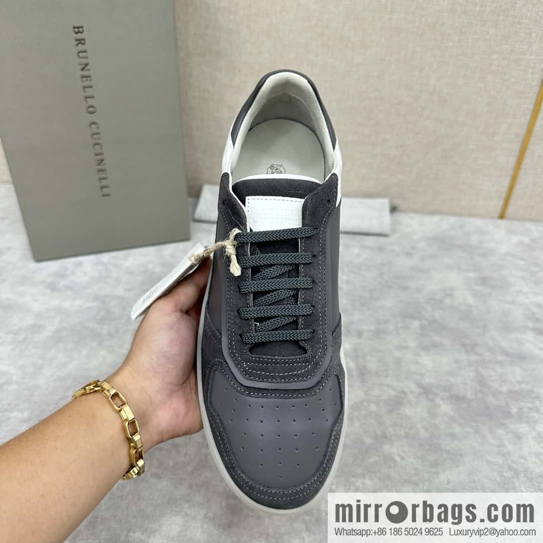 💋💍BC new products, casual board shoes, the first 🆕 Brunel * o Cucinell * splicing contrasting low-top sneakers