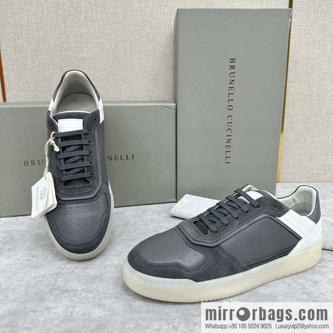 💋💍BC new products, casual board shoes, the first 🆕 Brunel * o Cucinell * splicing contrasting low-top sneakers