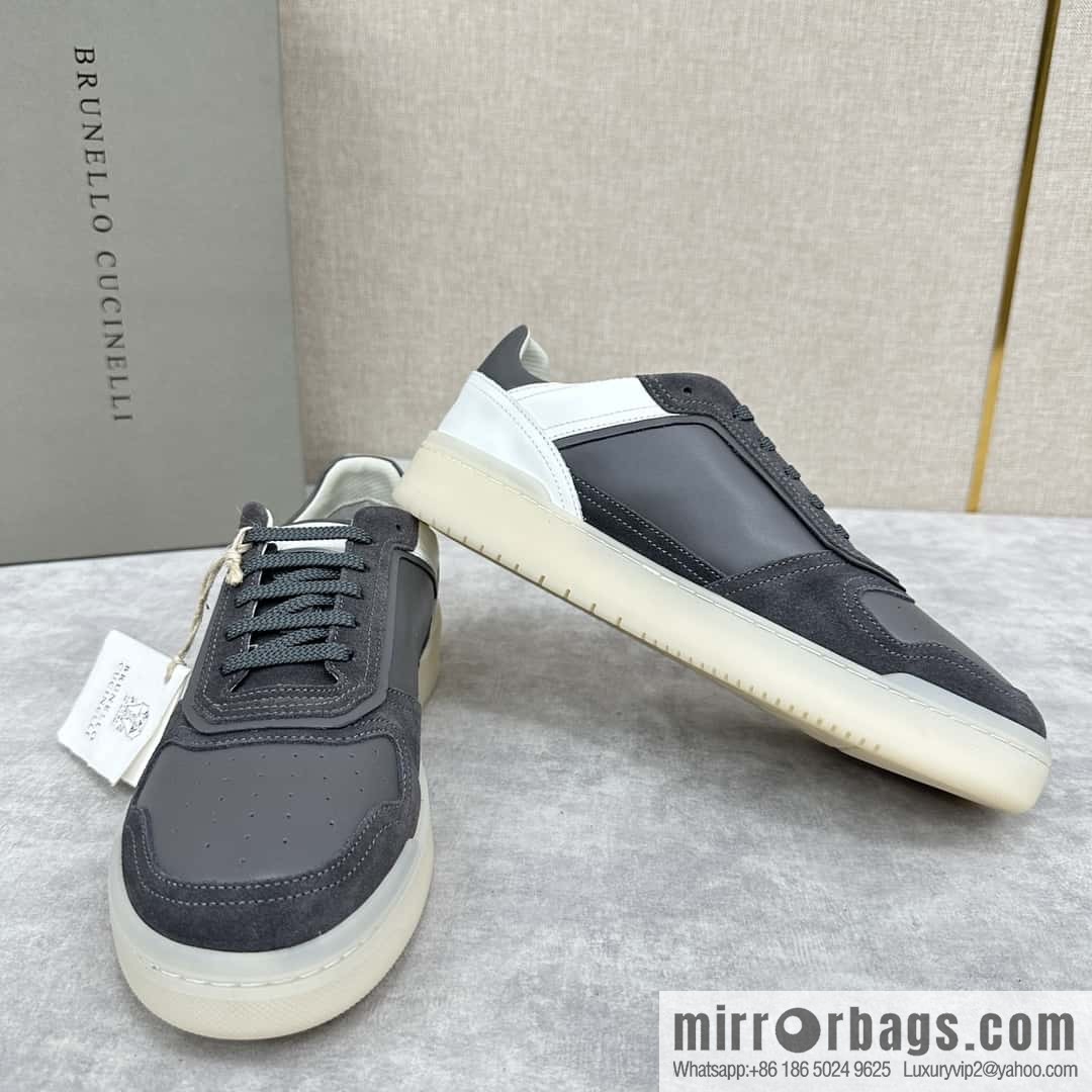 💋💍BC new products, casual board shoes, the first 🆕 Brunel * o Cucinell * splicing contrasting low-top sneakers