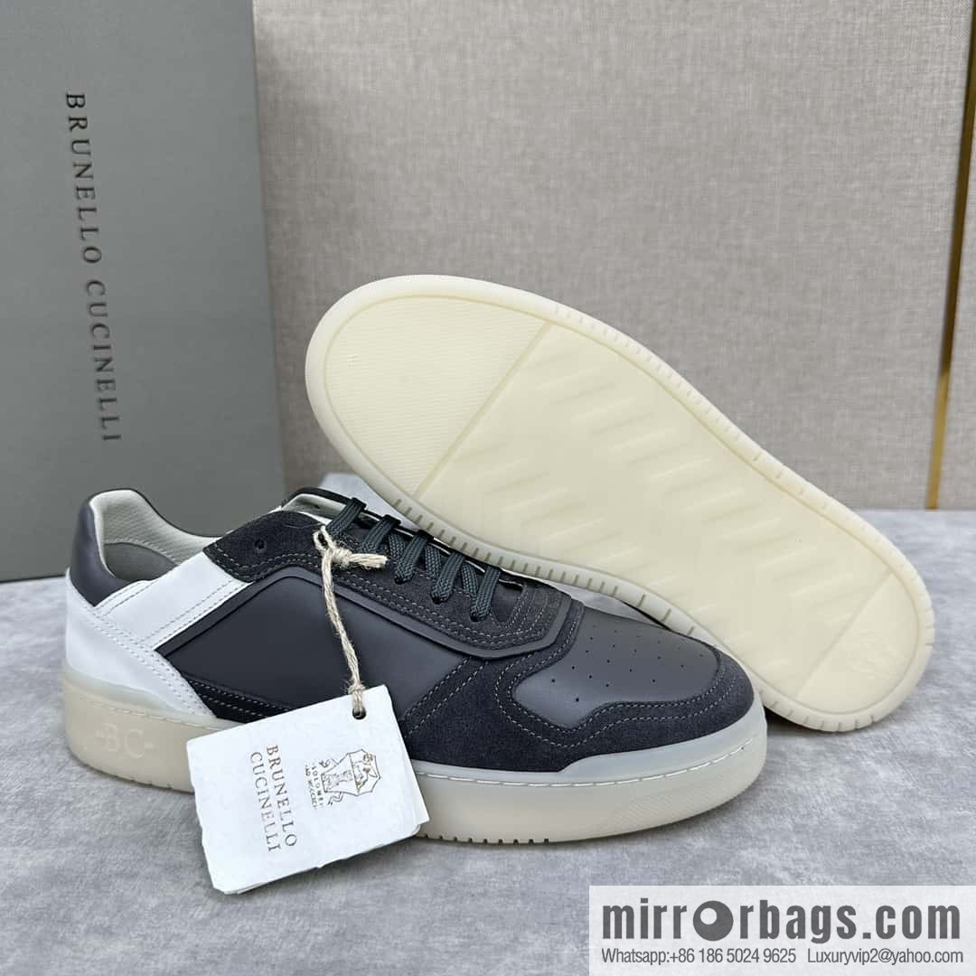 💋💍BC new products, casual board shoes, the first 🆕 Brunel * o Cucinell * splicing contrasting low-top sneakers