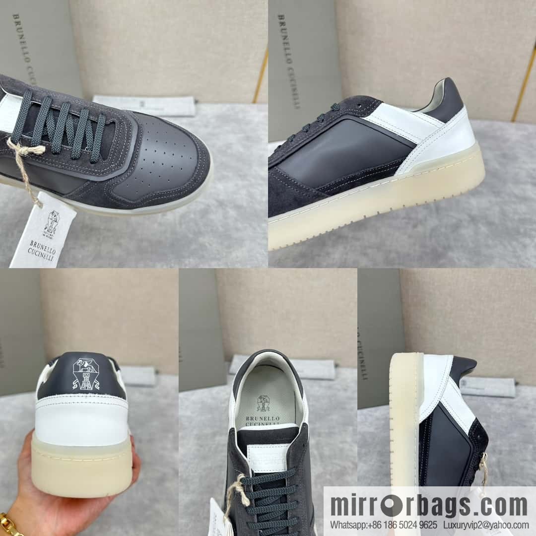 💋💍BC new products, casual board shoes, the first 🆕 Brunel * o Cucinell * splicing contrasting low-top sneakers