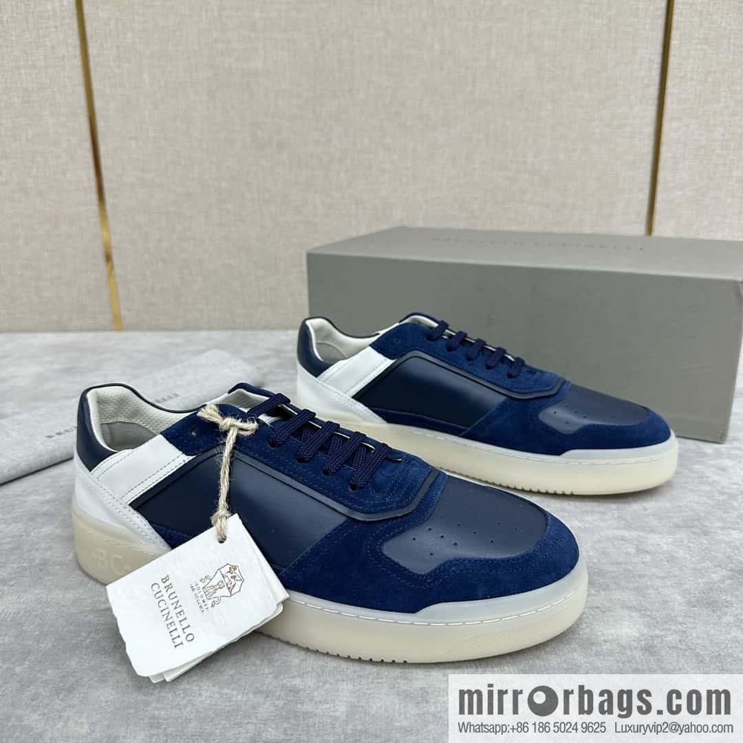 💋💍BC new products, casual board shoes, the first 🆕 Brunel * o Cucinell * splicing contrasting low-top sneakers