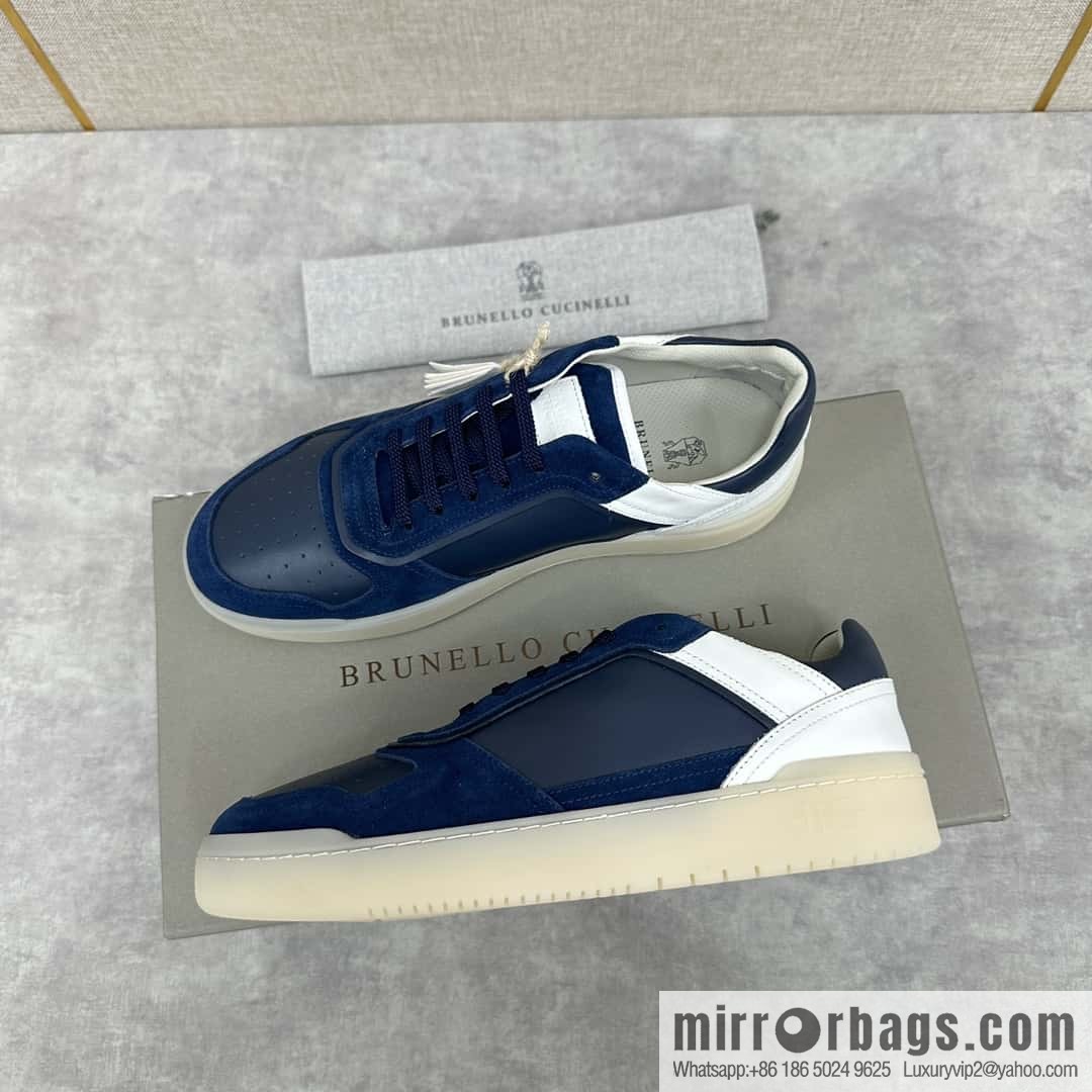 💋💍BC new products, casual board shoes, the first 🆕 Brunel * o Cucinell * splicing contrasting low-top sneakers