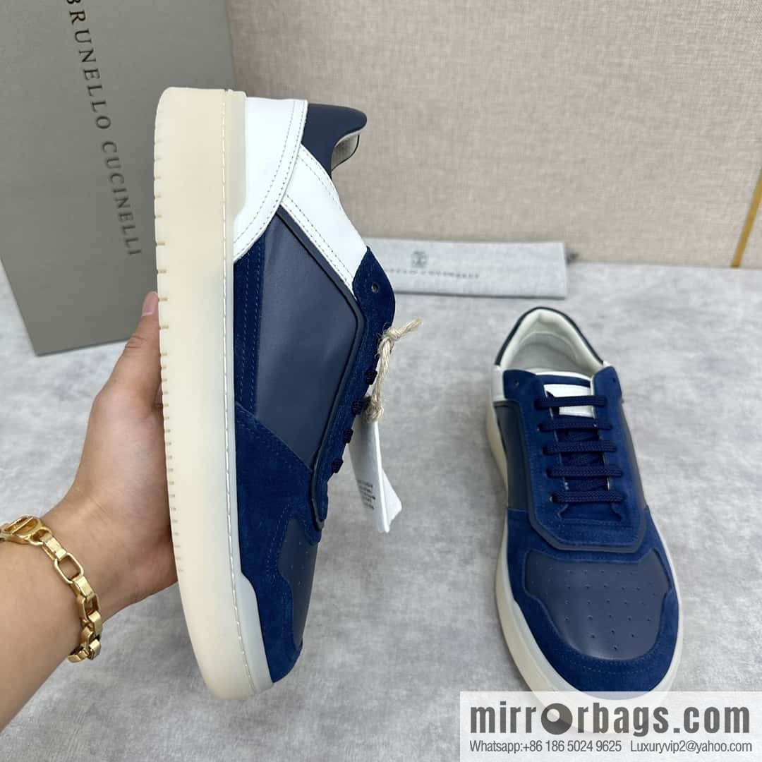 💋💍BC new products, casual board shoes, the first 🆕 Brunel * o Cucinell * splicing contrasting low-top sneakers