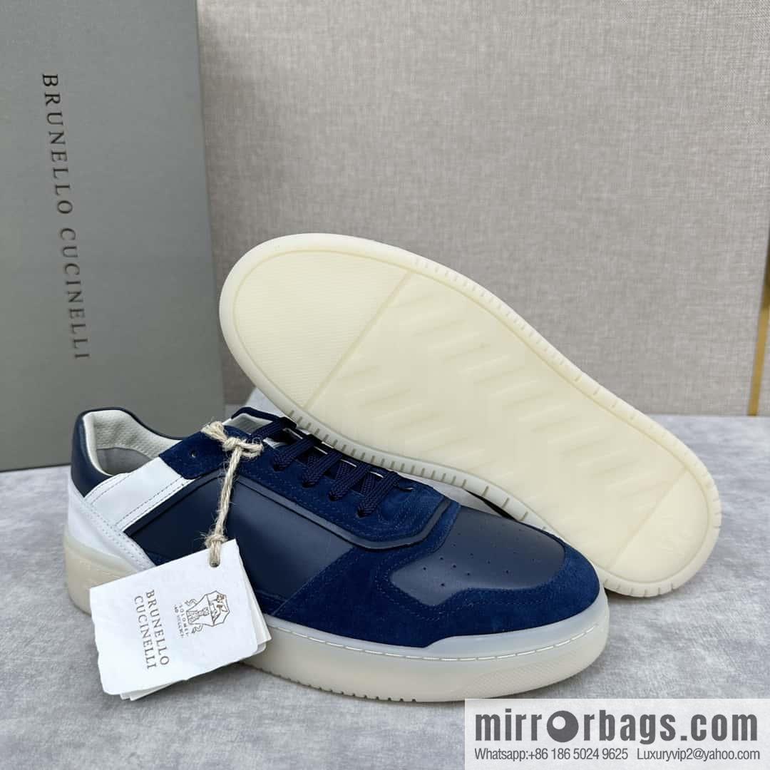 💋💍BC new products, casual board shoes, the first 🆕 Brunel * o Cucinell * splicing contrasting low-top sneakers