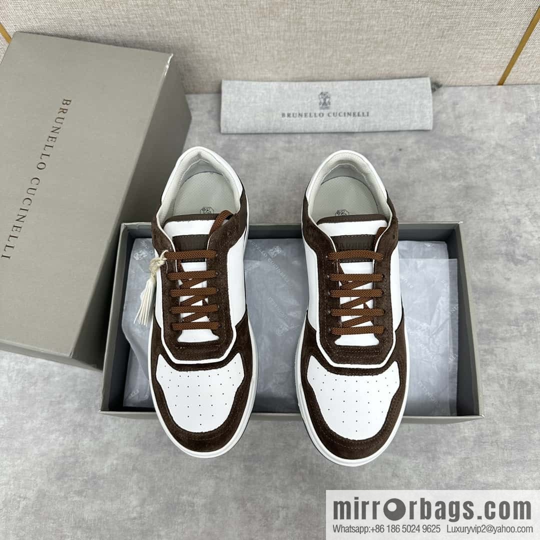💋💍BC new products, casual board shoes, the first 🆕 Brunel * o Cucinell * splicing contrasting low-top sneakers