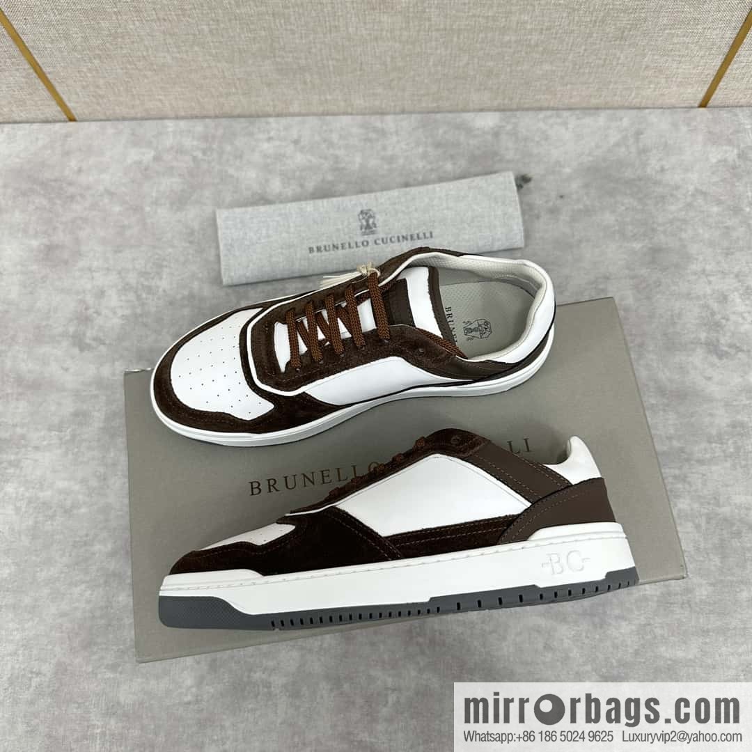 💋💍BC new products, casual board shoes, the first 🆕 Brunel * o Cucinell * splicing contrasting low-top sneakers