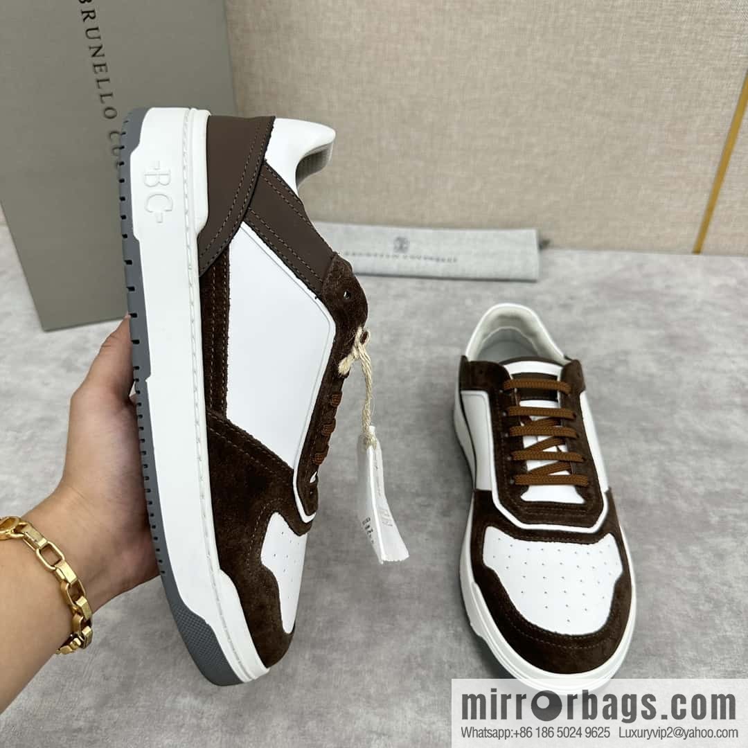 💋💍BC new products, casual board shoes, the first 🆕 Brunel * o Cucinell * splicing contrasting low-top sneakers