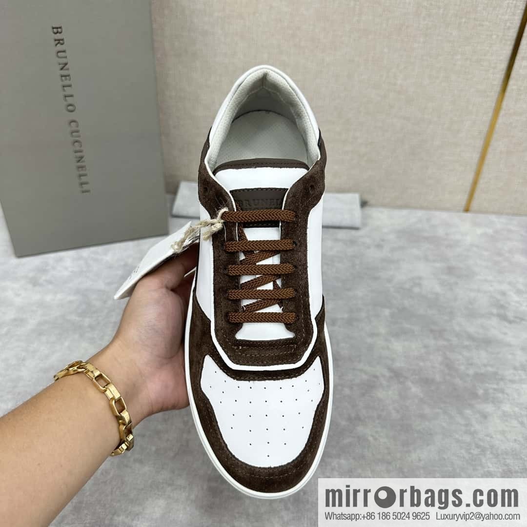 💋💍BC new products, casual board shoes, the first 🆕 Brunel * o Cucinell * splicing contrasting low-top sneakers