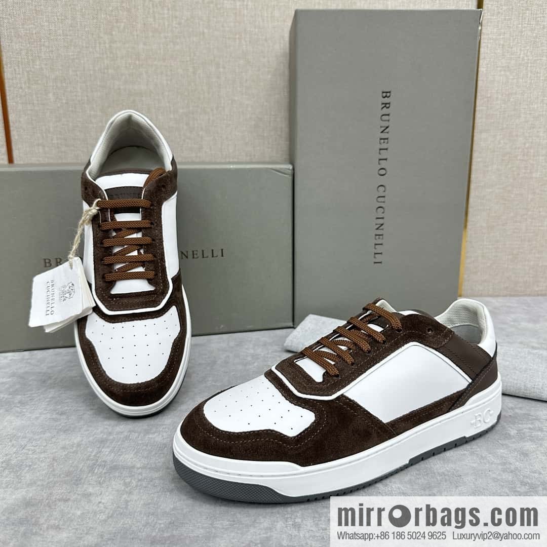 💋💍BC new products, casual board shoes, the first 🆕 Brunel * o Cucinell * splicing contrasting low-top sneakers