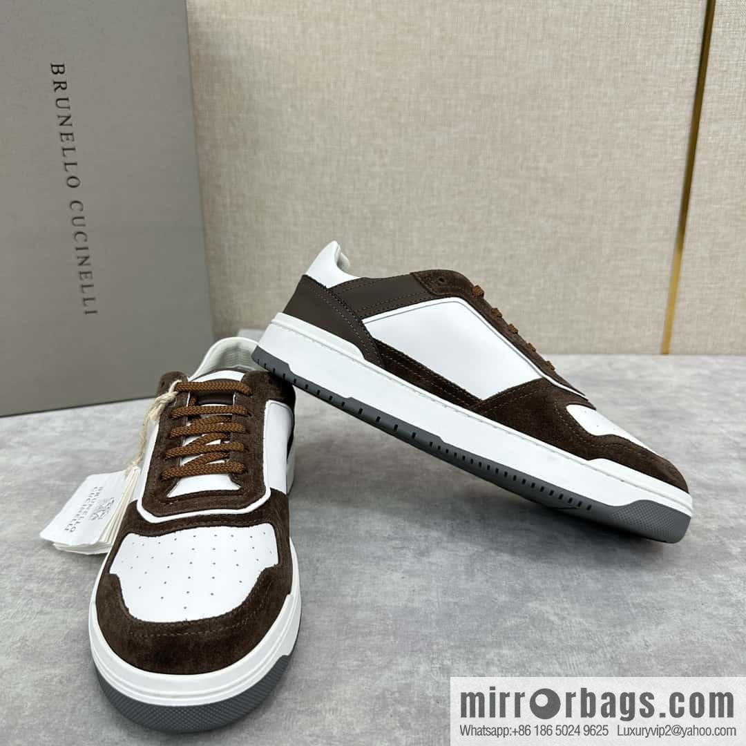 💋💍BC new products, casual board shoes, the first 🆕 Brunel * o Cucinell * splicing contrasting low-top sneakers