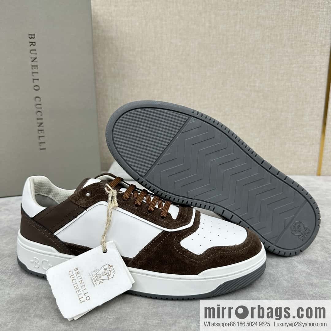 💋💍BC new products, casual board shoes, the first 🆕 Brunel * o Cucinell * splicing contrasting low-top sneakers