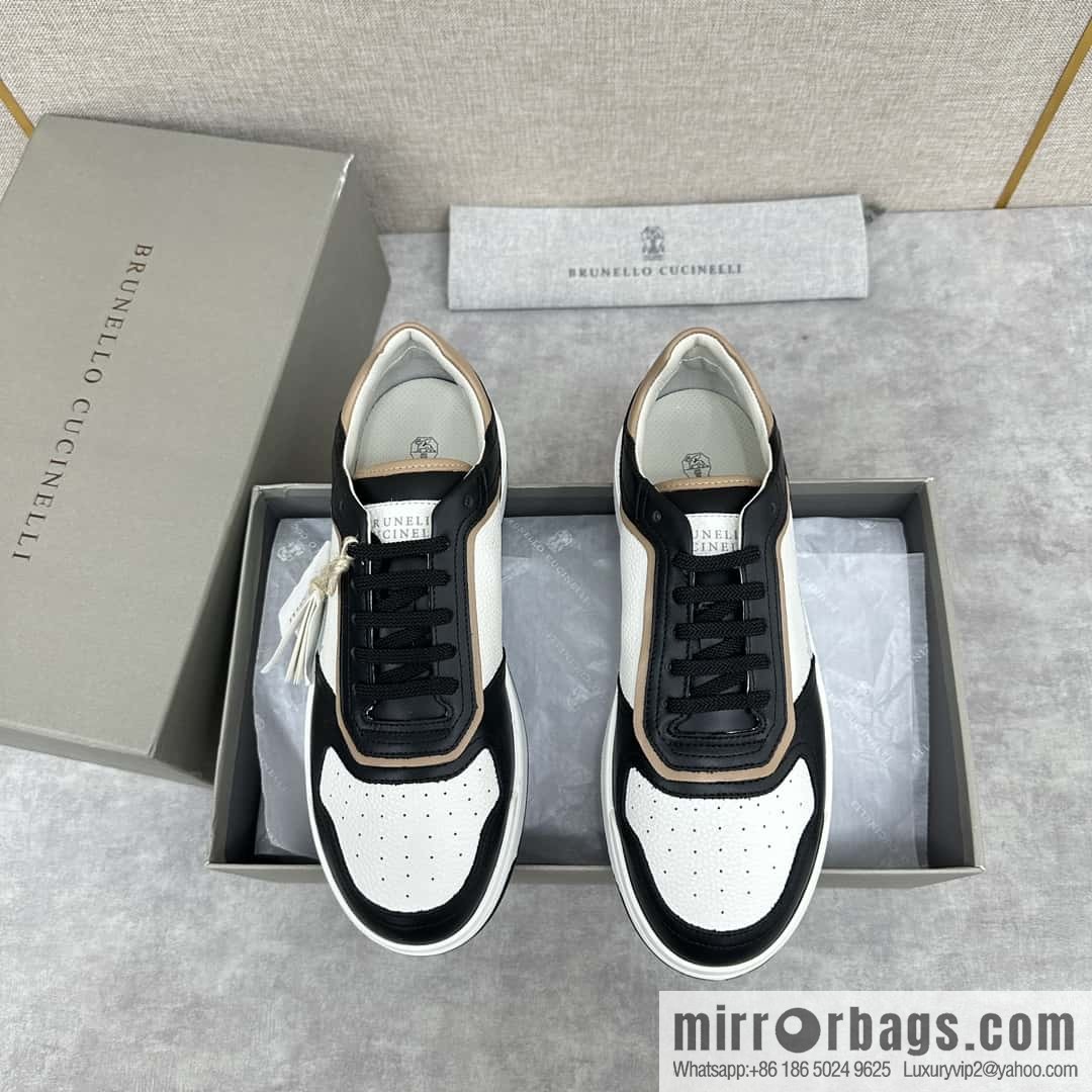 💋💍BC new products, casual board shoes, the first 🆕 Brunel * o Cucinell * splicing contrasting low-top sneakers