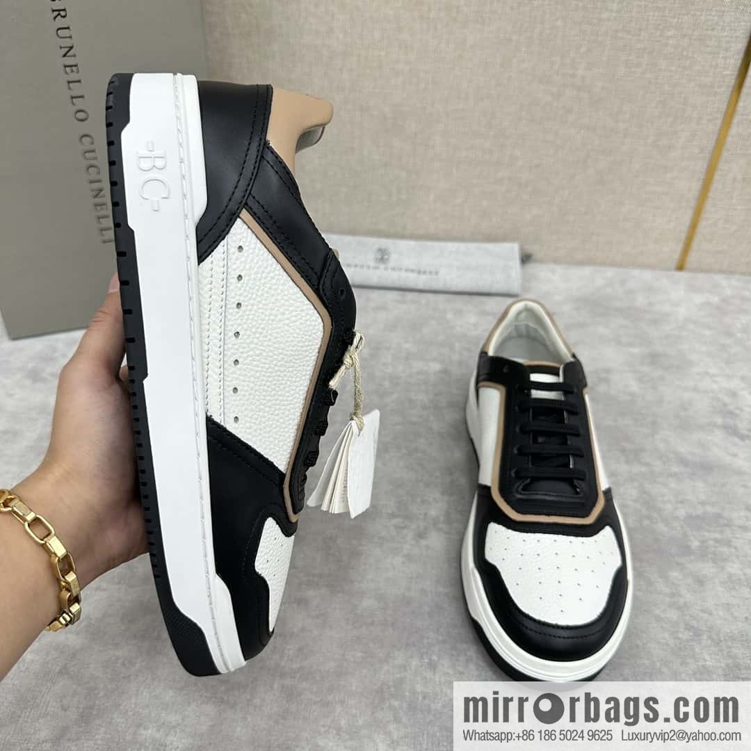💋💍BC new products, casual board shoes, the first 🆕 Brunel * o Cucinell * splicing contrasting low-top sneakers