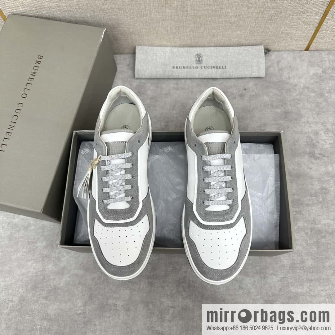 💋💍BC new products, casual board shoes, the first 🆕 Brunel * o Cucinell * splicing contrasting low-top sneakers