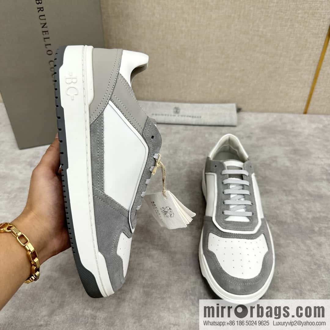 💋💍BC new products, casual board shoes, the first 🆕 Brunel * o Cucinell * splicing contrasting low-top sneakers