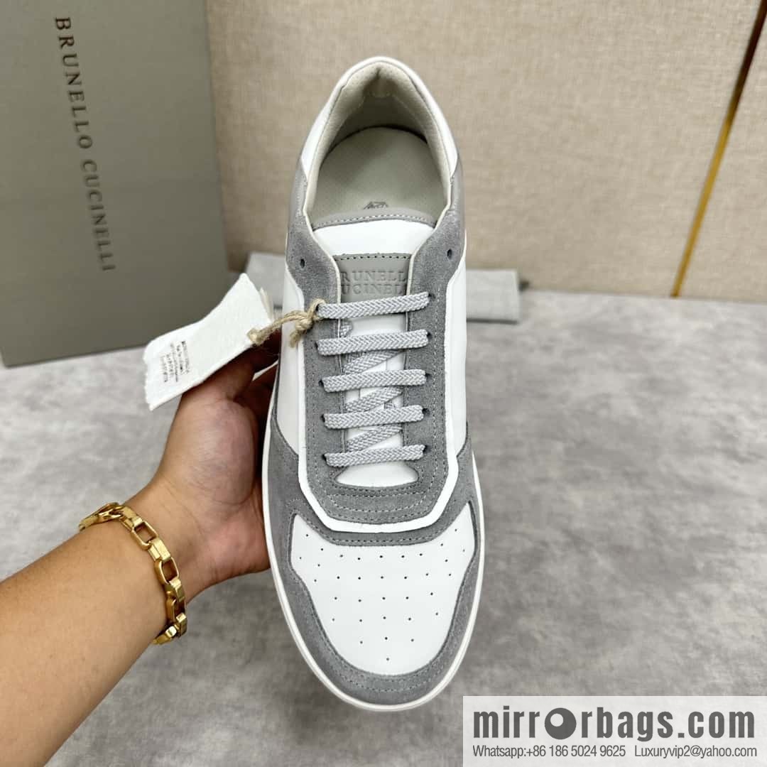 💋💍BC new products, casual board shoes, the first 🆕 Brunel * o Cucinell * splicing contrasting low-top sneakers