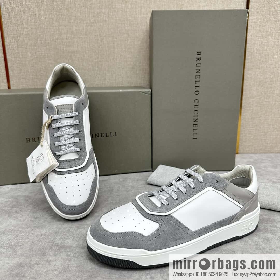 💋💍BC new products, casual board shoes, the first 🆕 Brunel * o Cucinell * splicing contrasting low-top sneakers