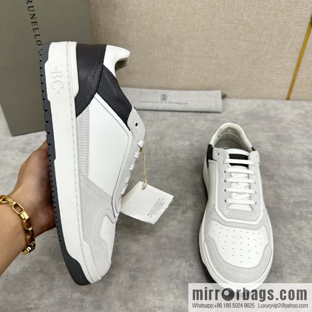 💋💍BC new products, casual board shoes, the first 🆕 Brunel * o Cucinell * splicing contrasting low-top sneakers