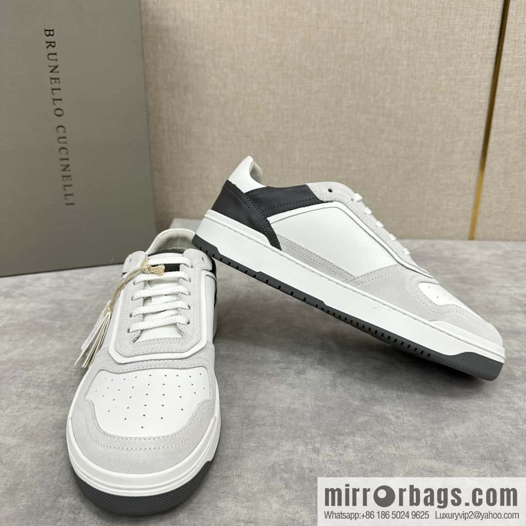 💋💍BC new products, casual board shoes, the first 🆕 Brunel * o Cucinell * splicing contrasting low-top sneakers