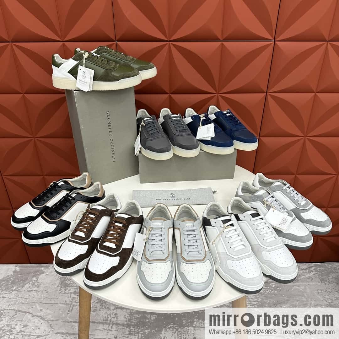 💋💍BC new products, casual board shoes, the first 🆕 Brunel * o Cucinell * splicing contrasting low-top sneakers