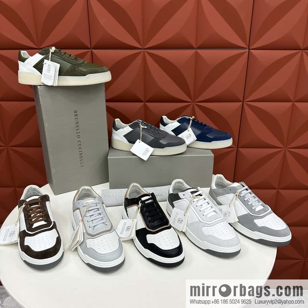 💋💍BC new products, casual board shoes, the first 🆕 Brunel * o Cucinell * splicing contrasting low-top sneakers