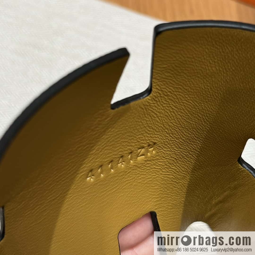 HERMES 182 Men's slippers Men's slippers Palmprint calfskin/Epsom/Calfskin black/ck89/noir/khaki/gold