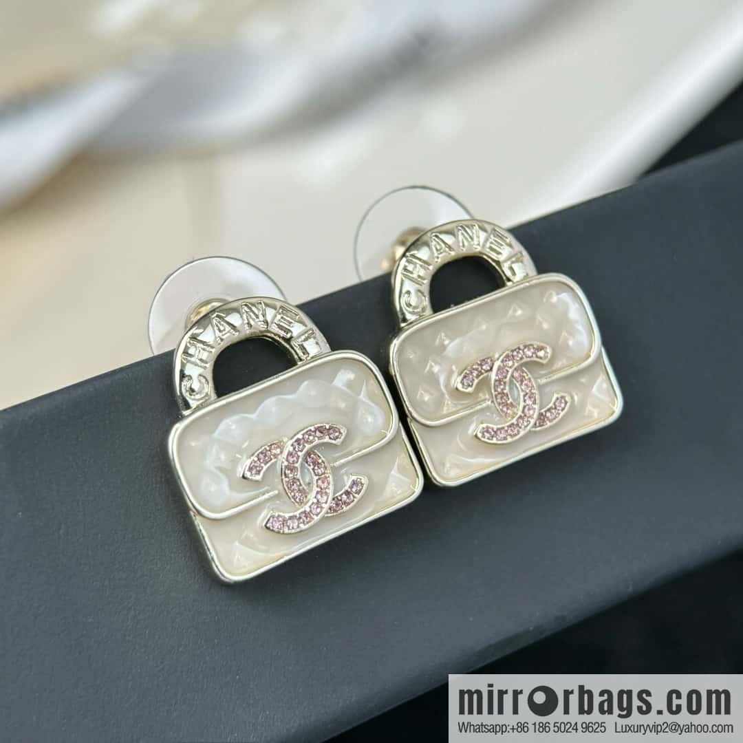 ❗️New ❗️☀️ new ☑️ chanel c1 double c diamond bag 👜 earrings ☀️