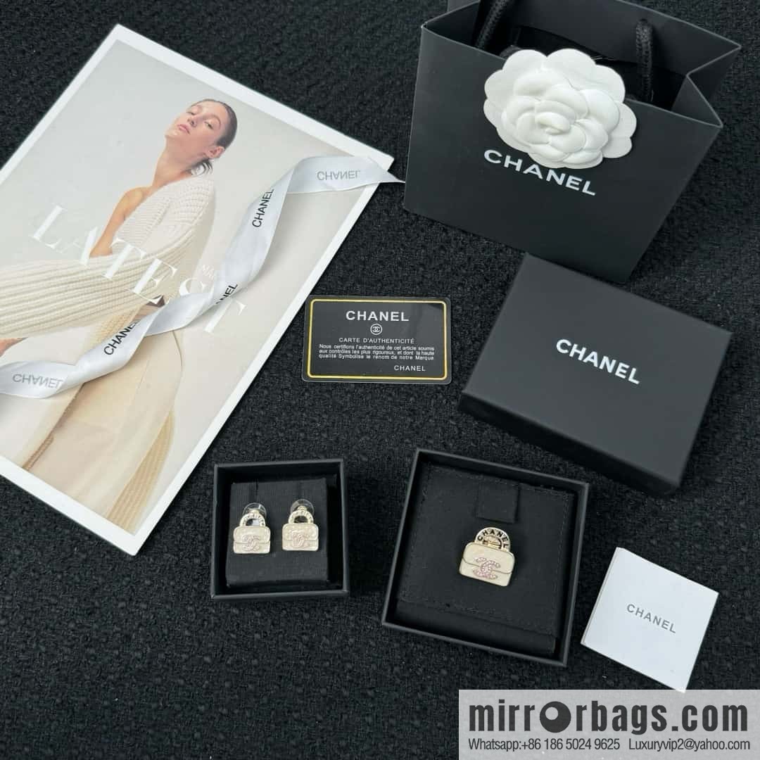 ❗️New ❗️☀️ new ☑️ chanel c1 double c diamond bag 👜 earrings ☀️