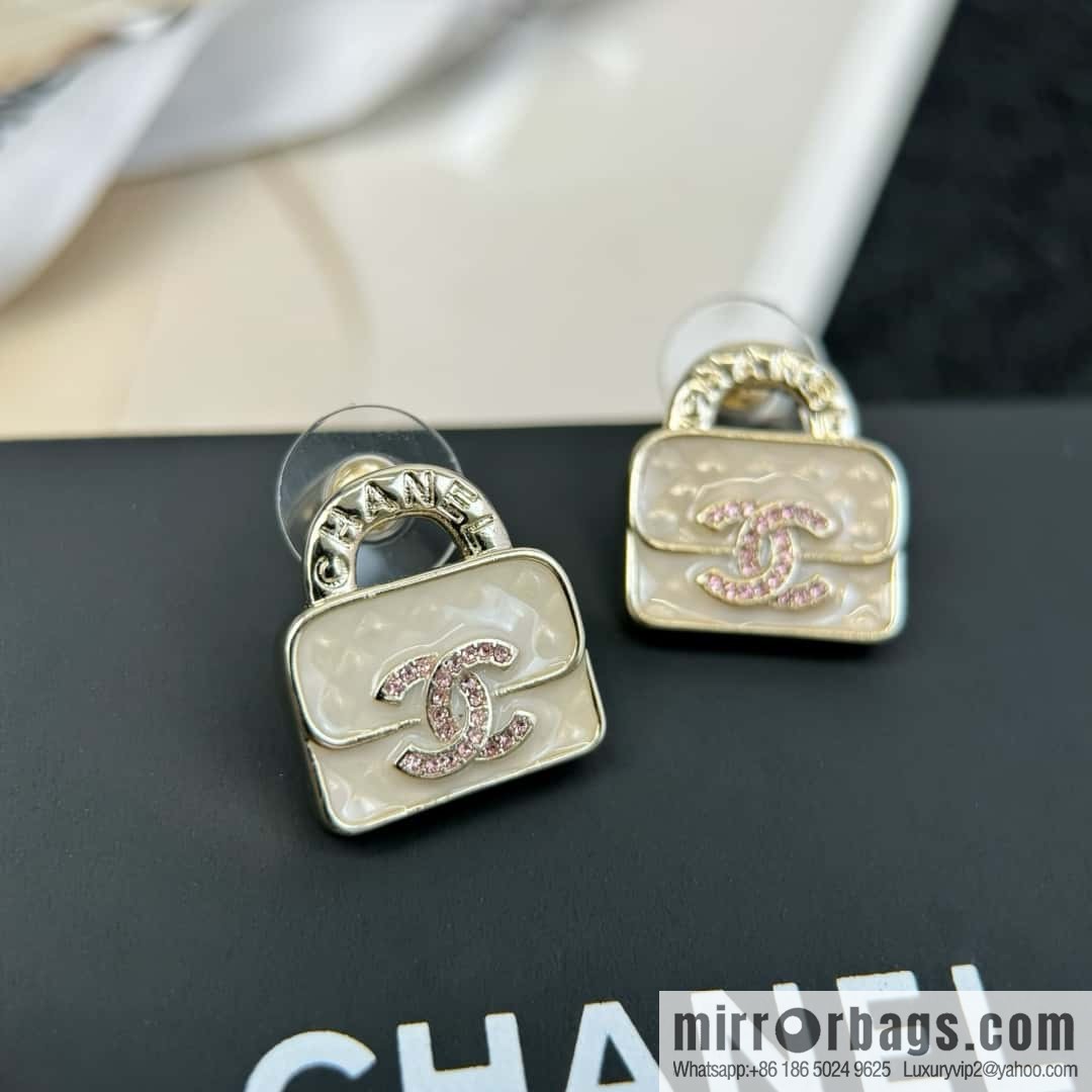 ❗️New ❗️☀️ new ☑️ chanel c1 double c diamond bag 👜 earrings ☀️