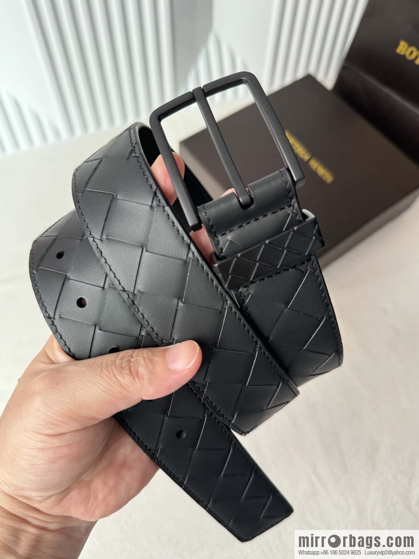 Bottega Veneta latest woven style belt 3.5CM