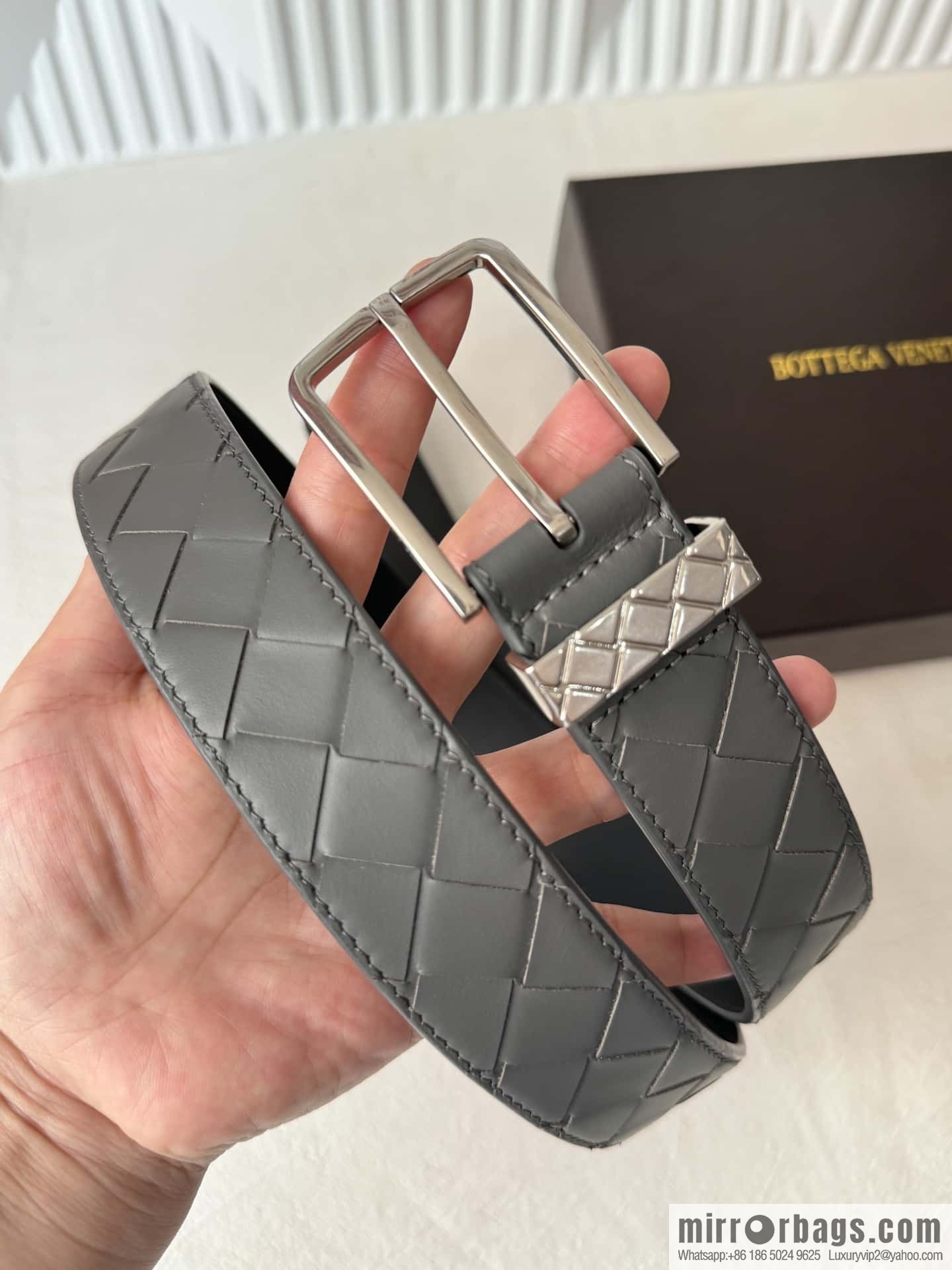 Bottega Veneta latest woven style belt 3.5CM