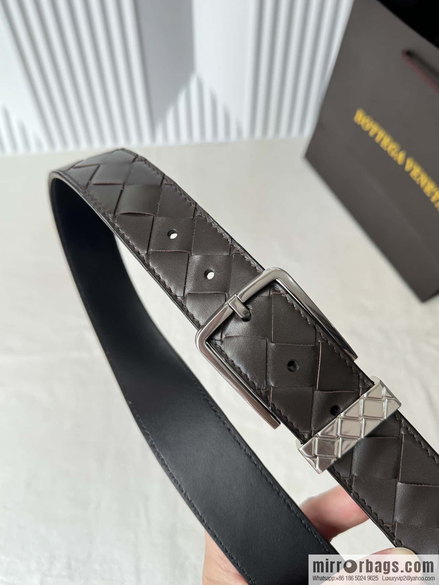 Bottega Veneta latest woven style belt 3.5CM