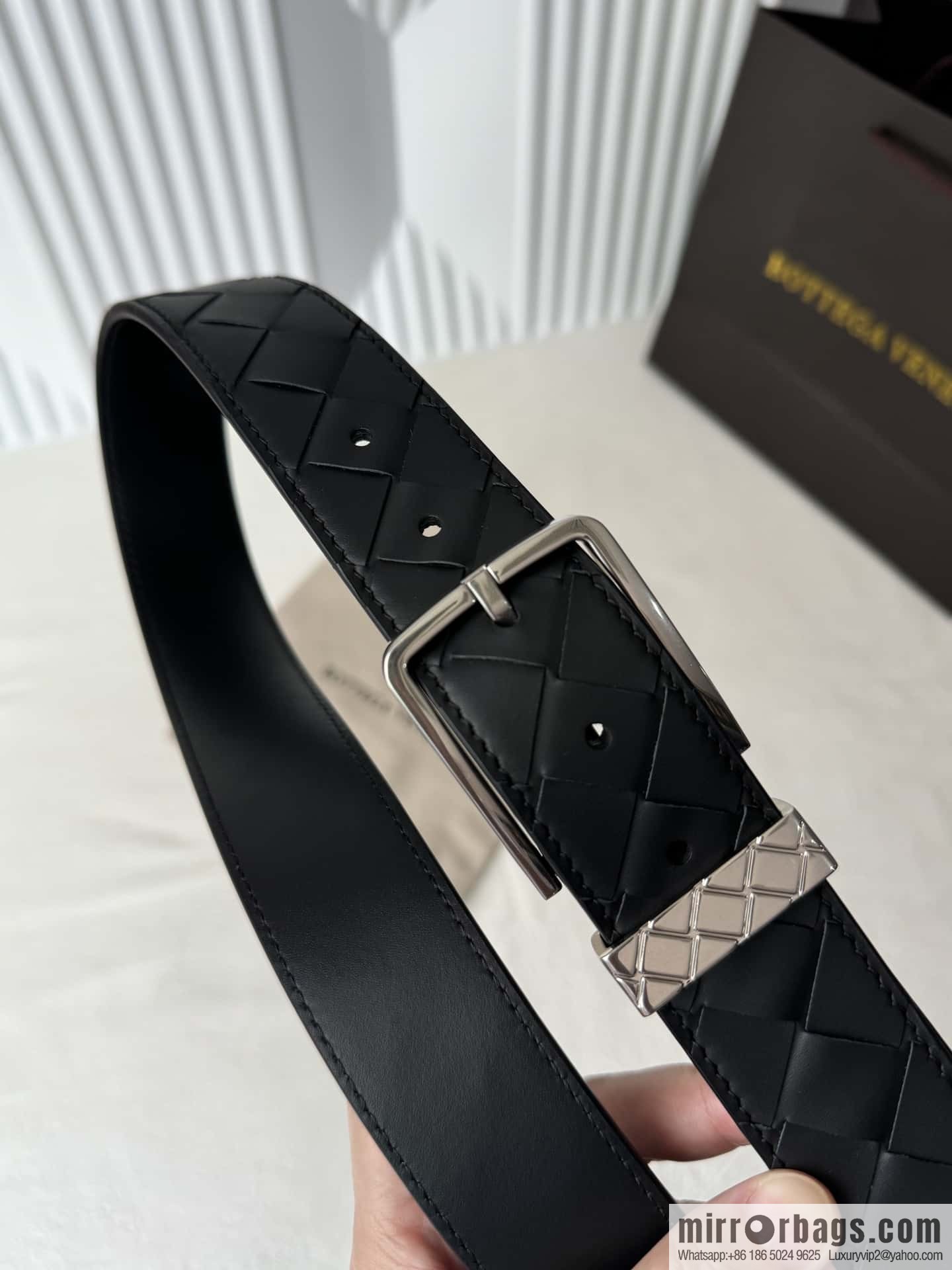 Bottega Veneta latest woven style belt 3.5CM