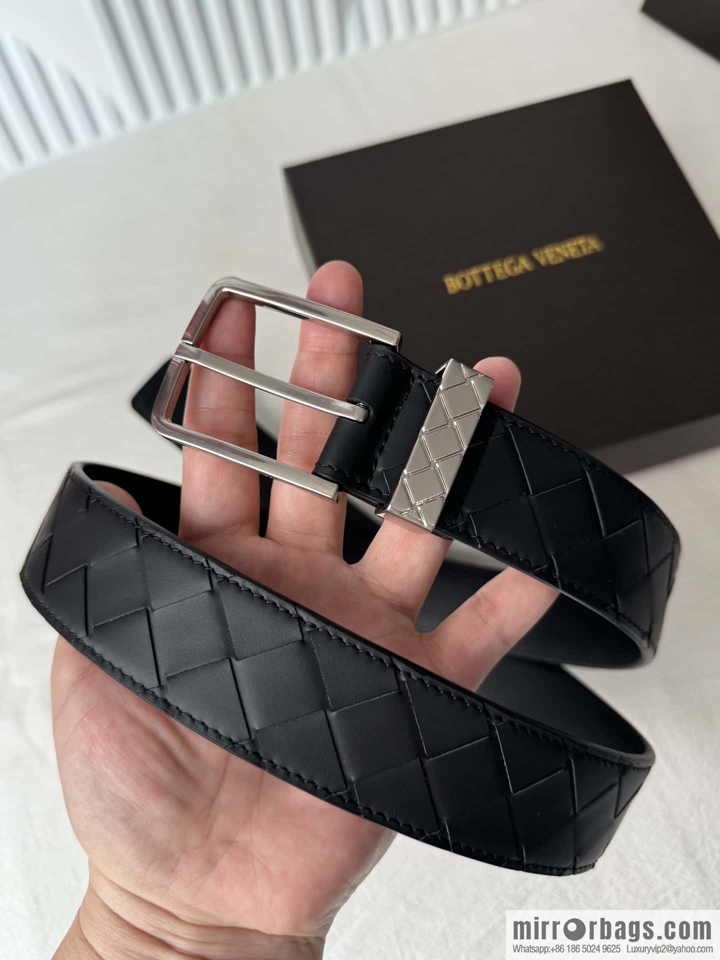 Bottega Veneta latest woven style belt 3.5CM