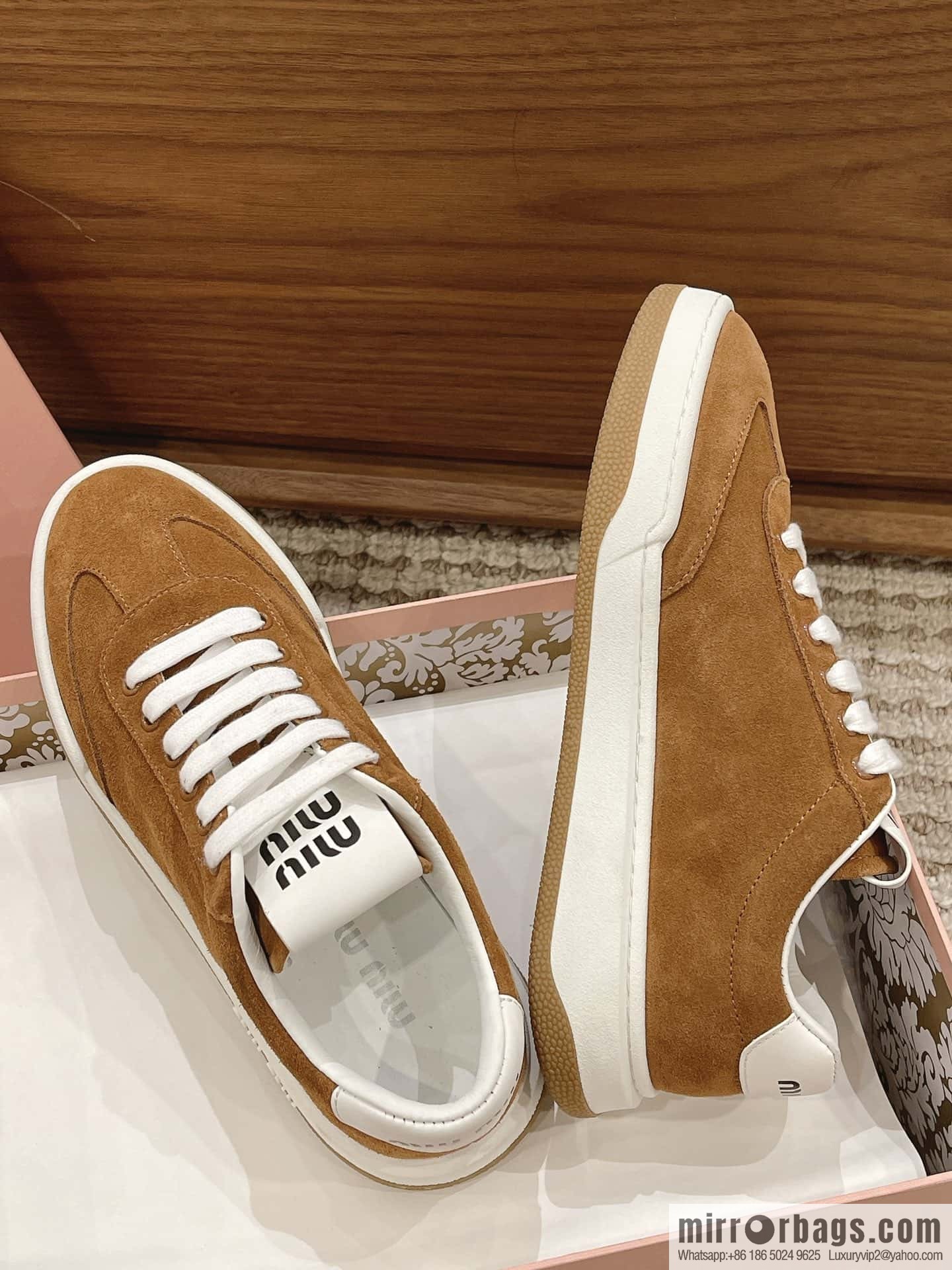 Miumiu ss24 new arrival~ miu's 2024 early spring new lace-up casual shoes, this lace-up casual shoes