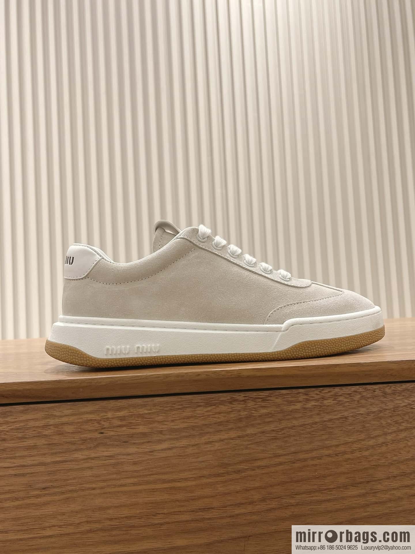 Miumiu ss24 new arrival~ miu's 2024 early spring new lace-up casual shoes, this lace-up casual shoes