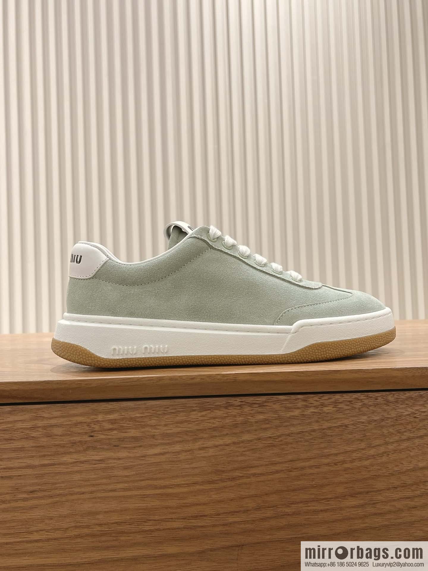 Miumiu ss24 new arrival~ miu's 2024 early spring new lace-up casual shoes, this lace-up casual shoes