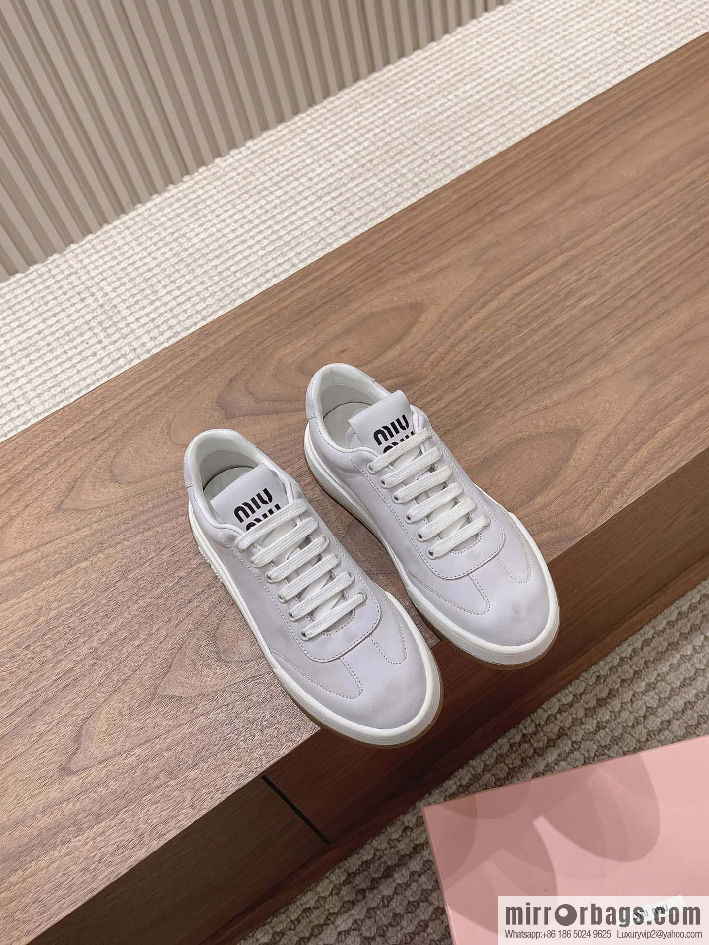 Miumiu ss24 new arrival~ miu's 2024 early spring new lace-up casual shoes, this lace-up casual shoes