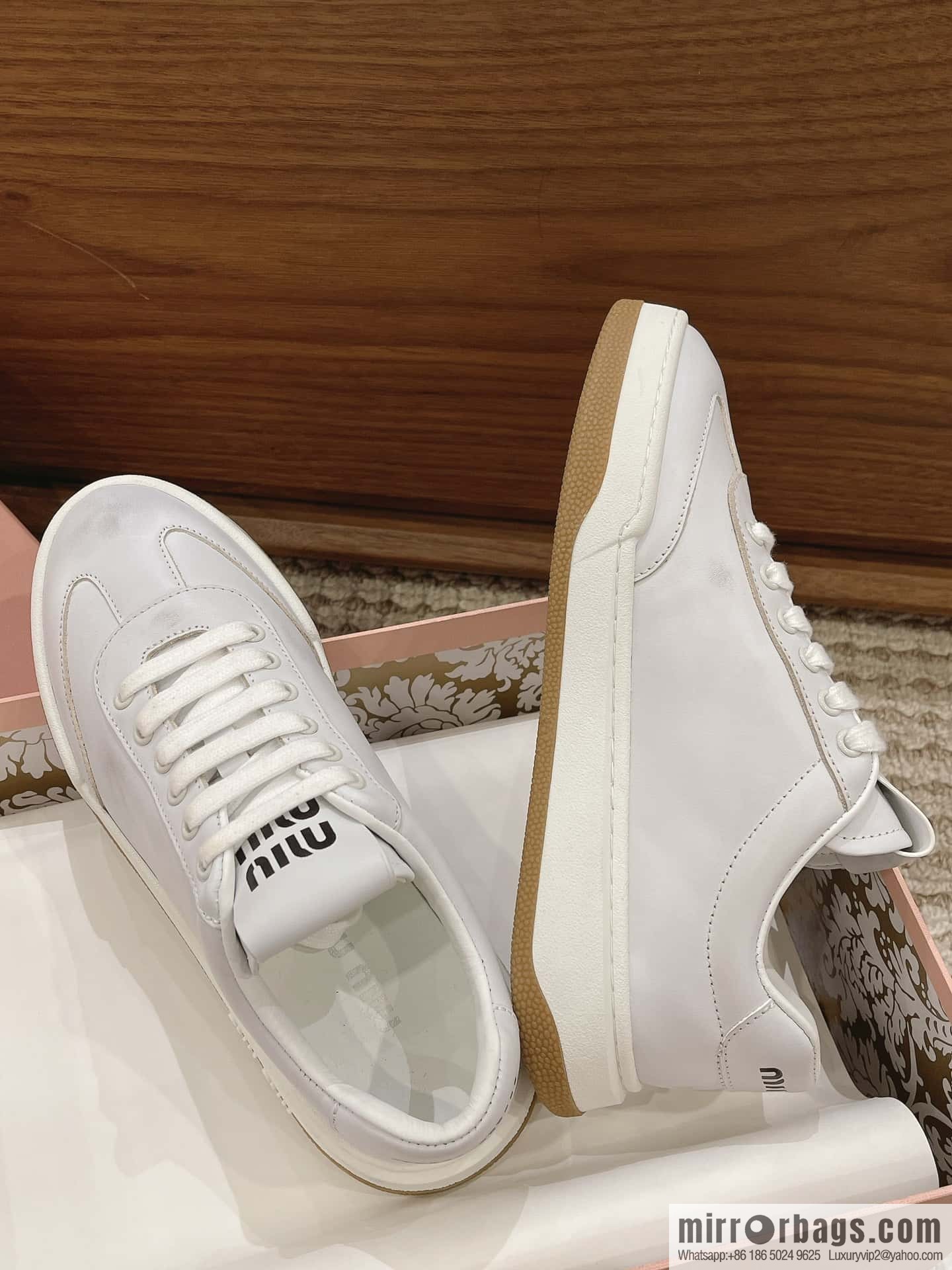 Miumiu ss24 new arrival~ miu's 2024 early spring new lace-up casual shoes, this lace-up casual shoes