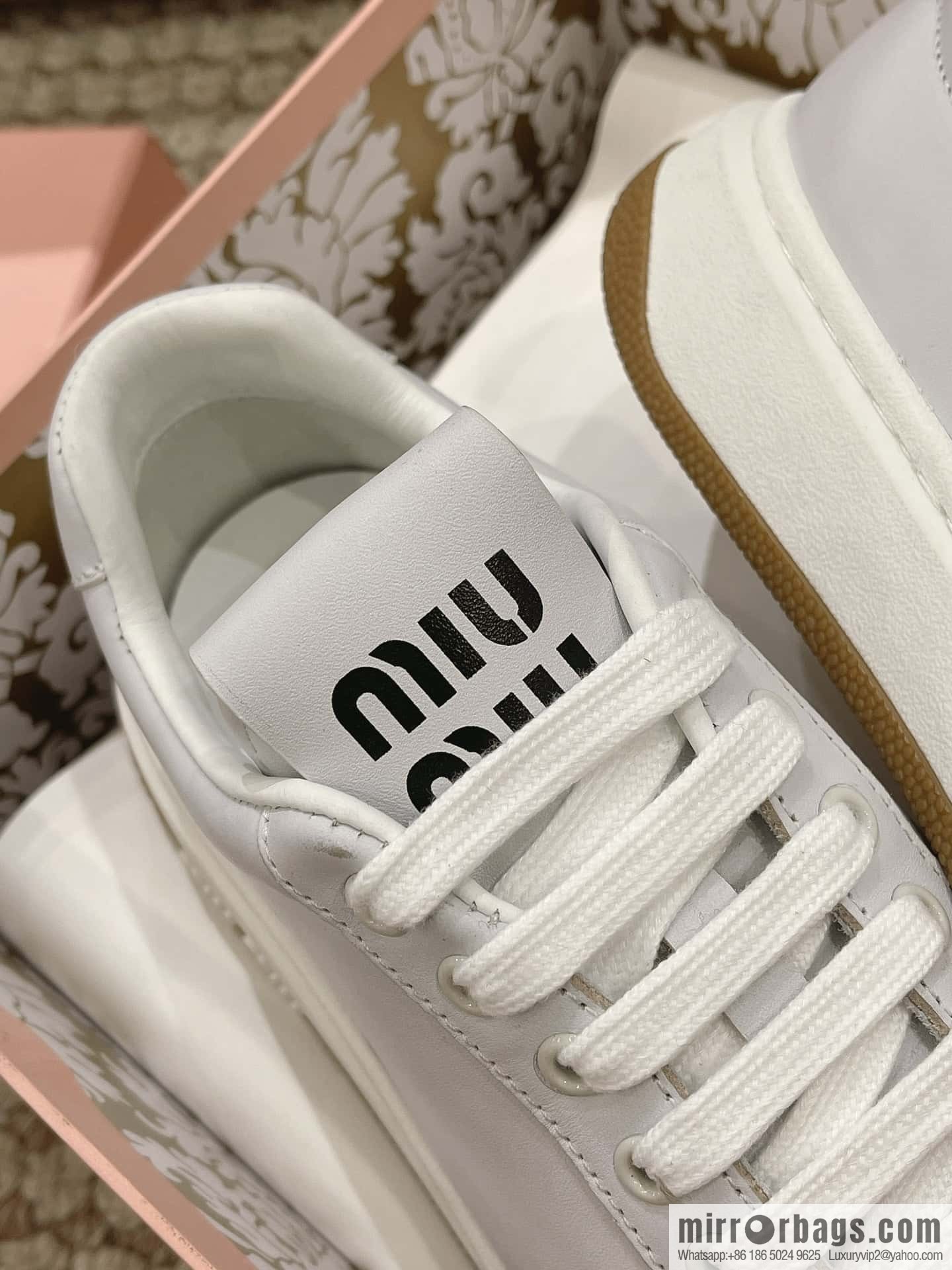 Miumiu ss24 new arrival~ miu's 2024 early spring new lace-up casual shoes, this lace-up casual shoes