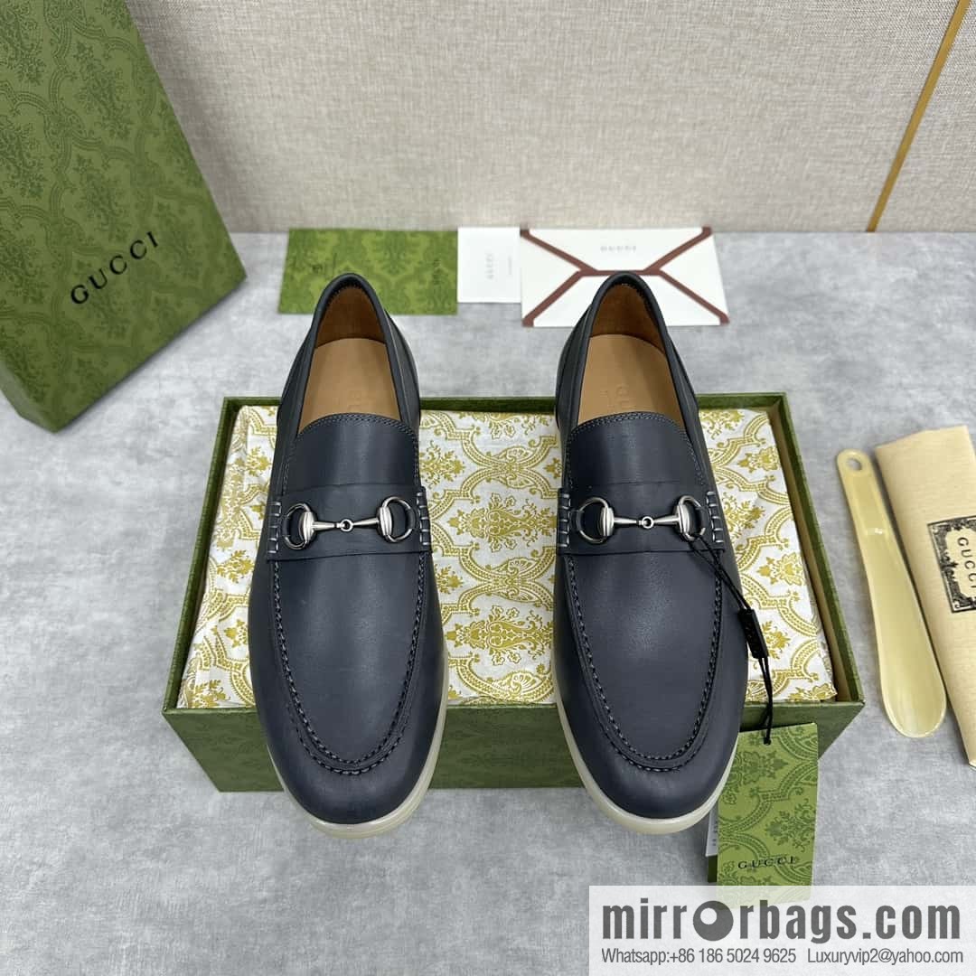 💋💍 G's new Gucc * Gu-Chi, horse buckle men's loafers, loafers